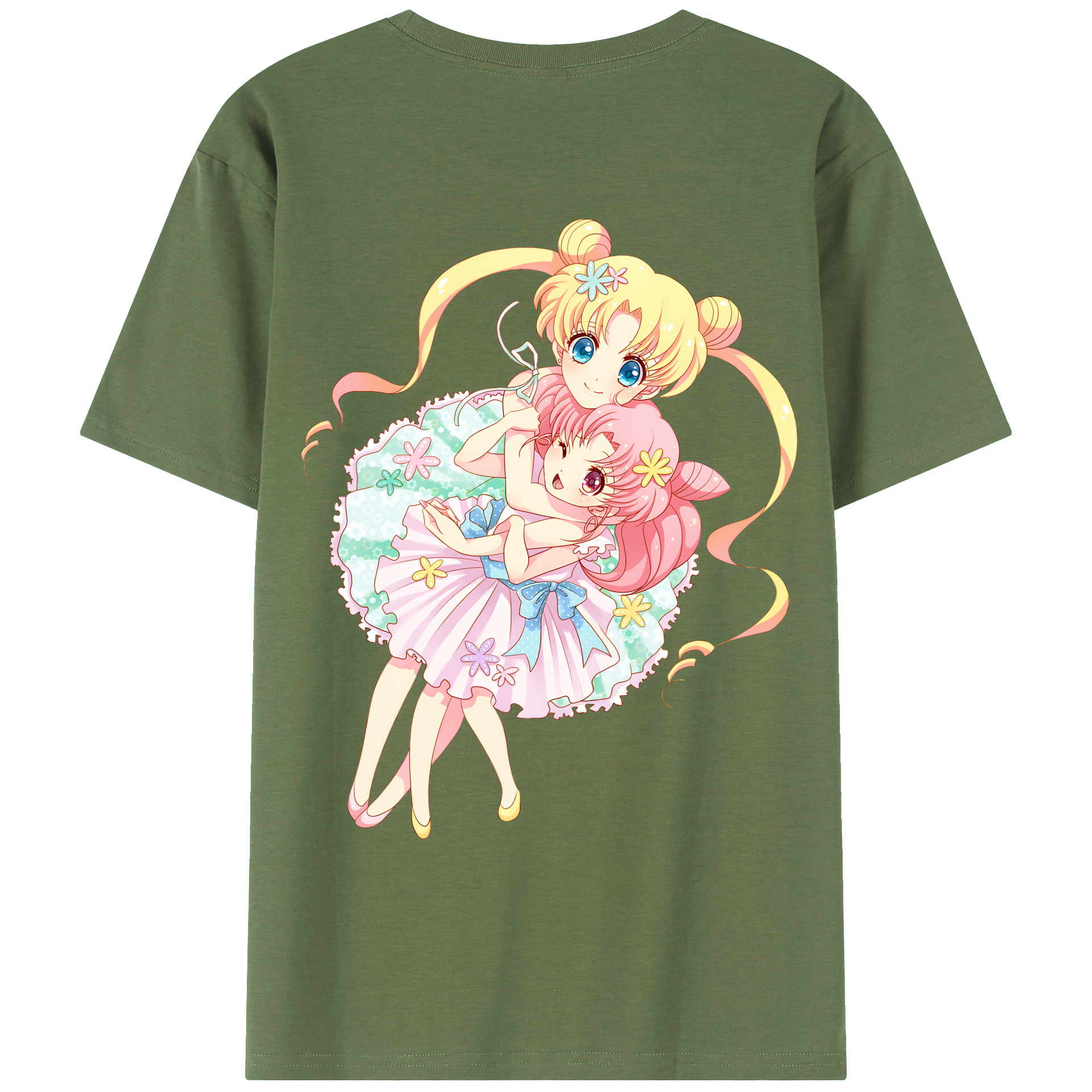（画像用） 美少女戦士セーラームーン 愛野 美奈子 あいの みなこ Sailor Moon Aino Minako 綿100％ メンズ半袖Tシャツ（バックプリント） 通気性